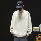 潮牌美式字母刺绣圆领卫衣男复古宽松重磅百搭套头上衣Q5572-P40，男装卫衣，星座610（原A335）