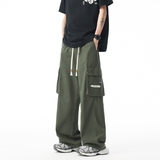 纯棉阔腿工装裤男2025夏季新款美式休闲宽松显高直筒裤K2711-P52，商品下架区，星座610（原A335）