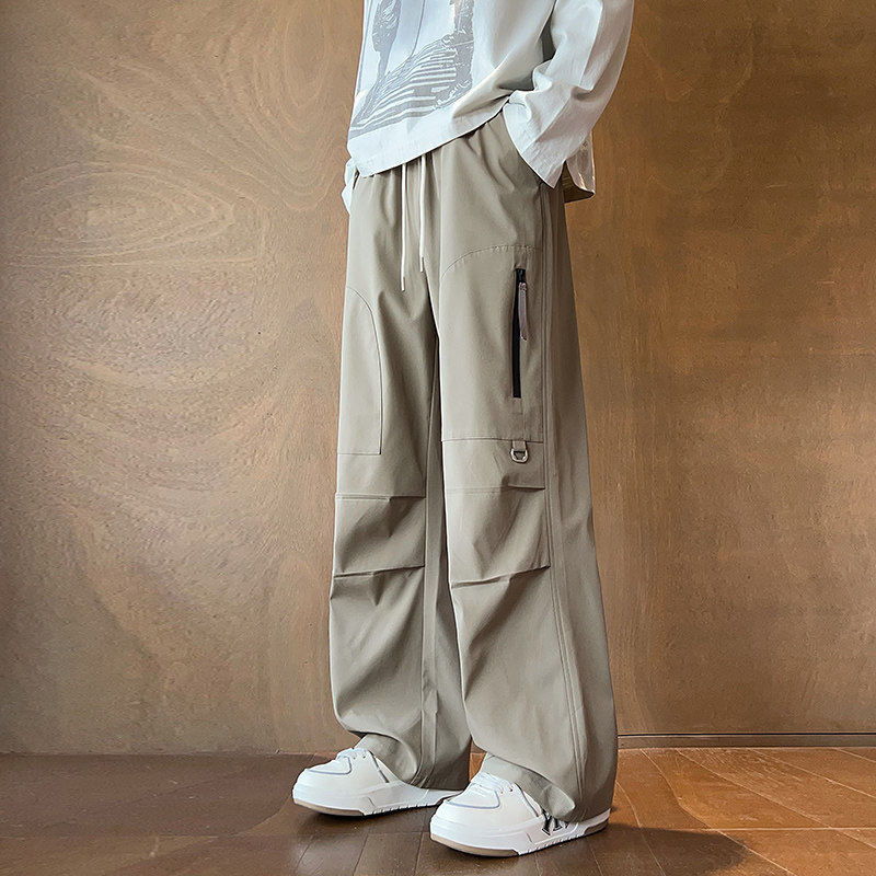 男士秋季2025新款潮牌宽松直筒工装裤男生伞兵裤Q29158-特P30，男装工装外套，星座610（原A335）