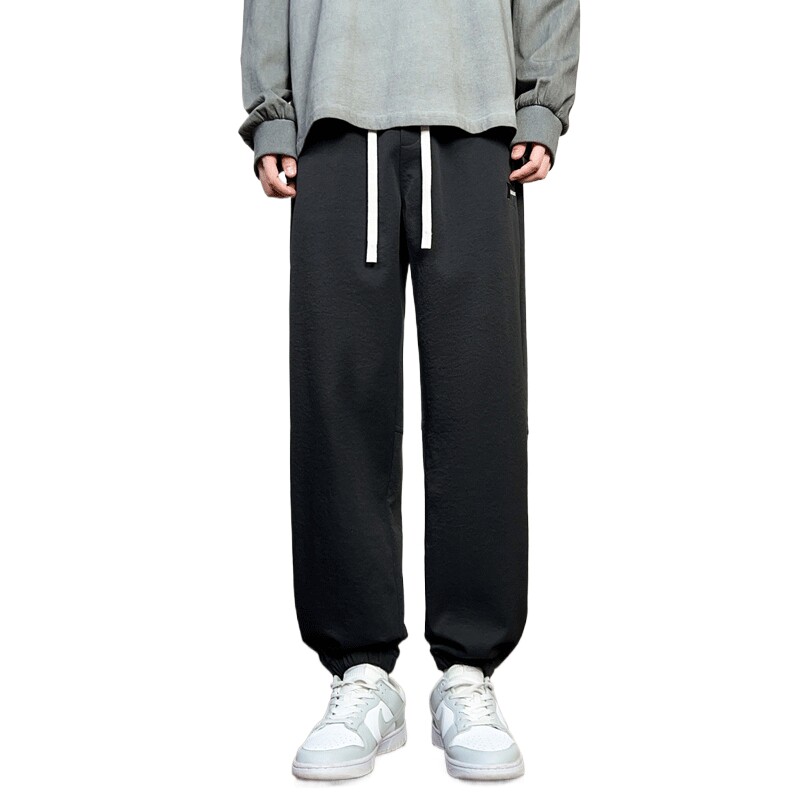 夏季网眼透气束脚冰丝裤子男款速干百搭凉感休闲裤K2721-P35,男装休闲裤,星座610（原A335）