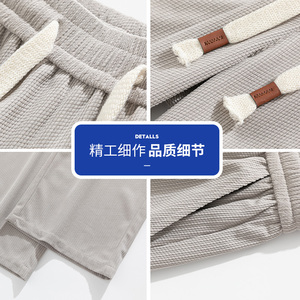 垂坠感裤男款秋季oversize美式复古慵懒风宽松休闲裤Q29156-特P35图片