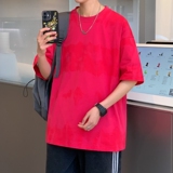 T恤男青春流行时尚潮牌夏季新款宽松百搭圆领纯棉五分袖T060-P40，男装T恤，星座610（原A335）