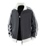 复古美式条纹立领夹克春新款日系百搭oversize外套潮Q5567-P50，男装夹克，星座610（原A335）