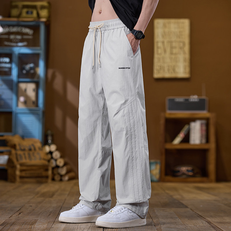 三防潮牌高级感男士春夏薄款户外休闲裤宽松阔腿直筒裤K8208-P40,男装休闲裤,星座610（原A335）
