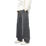 工装裤子男款春2026新款宽松直筒潮流百搭男士休闲长裤K6675-P55，男装工装外套，星座610（原A335）