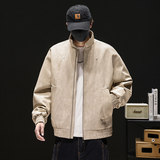 2025新款男士美式工装外套秋宽松大码休闲衣服百搭夹克Q5552-P75，男装夹克，星座610（原A335）