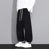 垂感直筒休闲裤子男春季新款潮牌宽松青少年阔腿裤Q29150-特P35，男装休闲裤，星座610（原A335）