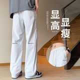 冰丝速干裤男美式潮牌宽松直筒裤夏季薄款运动休闲长裤K8208-P40，男装休闲裤，星座610（原A335）