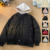 假两件连帽棉袄棉服男女冬季青年保暖情侣棉衣外套MY2583-P85，男装棉衣，星座610（原A335）