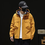 冲锋衣男可拆卸连帽工装防水防风夹克2025秋季新款外套Q5576-P75，男装夹克，星座610（原A335）