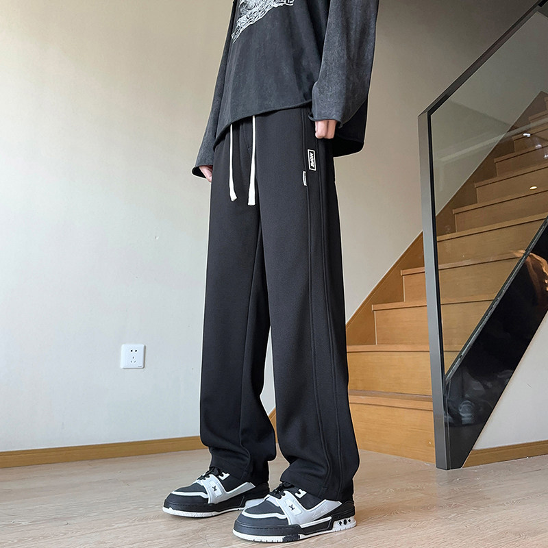 美式休闲裤子男款秋季新款高街潮牌直筒宽松百搭阔腿裤K301-P40,男装休闲裤,星座610（原A335）