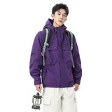 工装冲锋衣男款外套2025新款秋季潮牌大口袋户外夹克Q5576-P75，男装夹克，星座610（原A335）