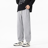 秋款阔腿裤子男士宽松束脚抽绳卫裤运动休闲长裤Q29168-特P36，男装休闲裤，星座610（原A335）