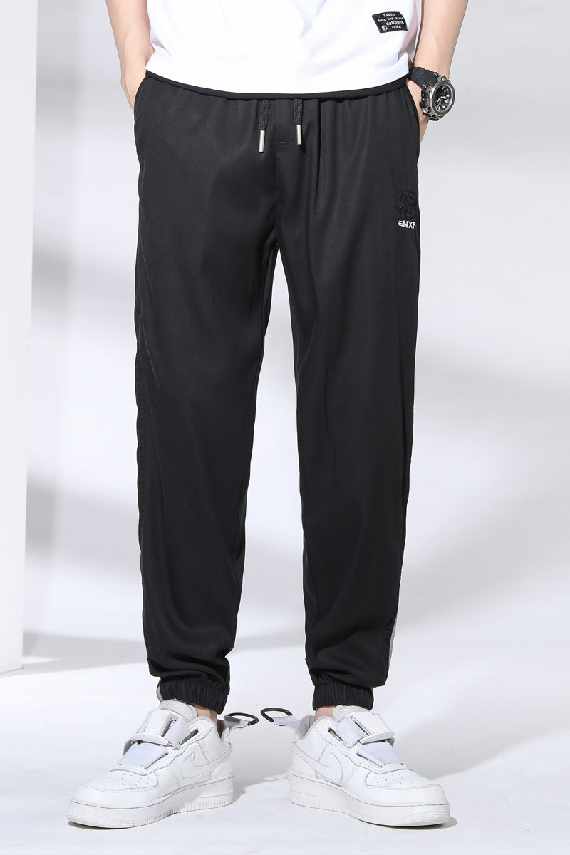 抖音夏季冰丝裤男宽松束脚百搭轻奢透气速干休闲裤K2328-P50,男装休闲裤,星座610（原A335）