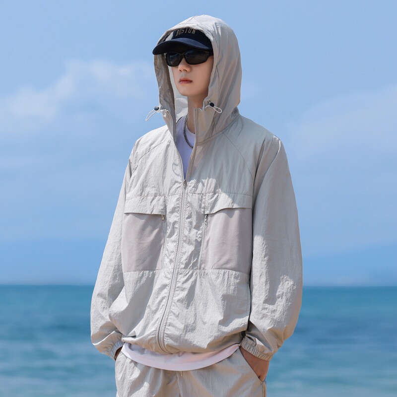 UPF50+防晒衣男夏季轻薄透气防紫外线时尚钓鱼防晒服FS067-P60图片