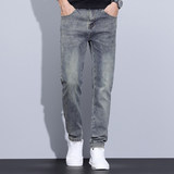 春季新款高端牛仔裤男士修身小脚弹力休闲百搭显瘦长裤K879-P52，男装牛仔裤，星座610（原A335）