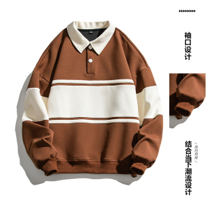得物直播高品质卫衣男宽松休闲外套时尚韩版痞帅上衣WY356图片