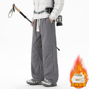 石墨烯防寒休闲裤男士冬季羊羔绒加绒保暖直筒长裤JR29182-特P40，男装棉衣，星座610（原A335）