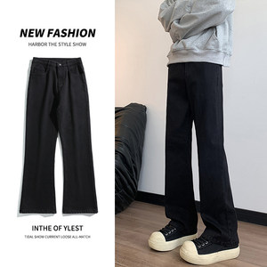 微喇牛仔裤男款美式潮牌水洗紧腰修身百搭潮流学生裤子K1930-P45，男装牛仔裤，星座610（原A335）