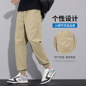 三防速干裤子男款2025新款夏季宽松百搭束脚休闲长裤K630-P40特图片