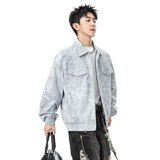 夹克男款秋季2025新款美式复古百搭时尚青少年外套Q5556-P78，男装夹克，星座610（原A335）
