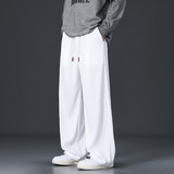 春季潮牌休闲裤青少年系绳设计直筒裤宽松大码阔腿裤Q29151-特P32，男装休闲裤，星座610（原A335）