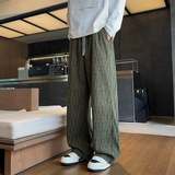 男士宽松直筒阔腿裤男2025秋美式休闲长裤Q29152-特P30，男装休闲裤，星座610（原A335）