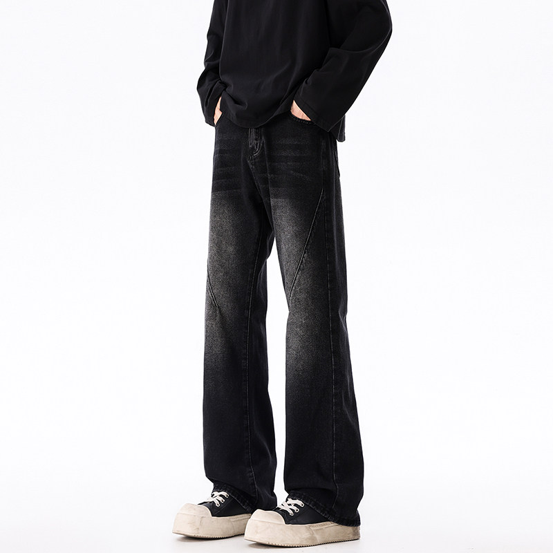 高街痞帅水洗牛仔裤男秋季2025新款潮牌直筒宽松休闲裤TS616-P45，男装牛仔裤，星座610（原A335）