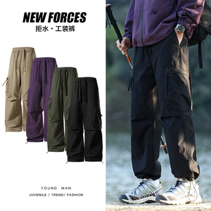 工装裤子男春夏伞兵机能美式登山束脚休闲冲锋裤K9965-P40特,男装休闲裤,电商A335