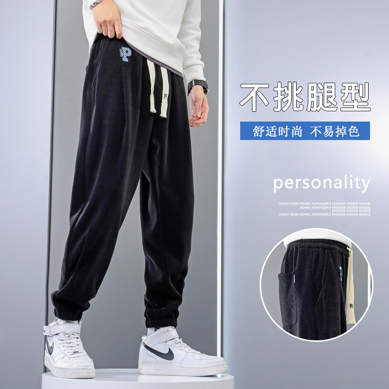 高品质直播得物 秋冬卫裤男时尚百搭韩版潮牌学生休闲裤W图片