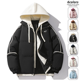 冬季新款棉衣外套男女百搭休闲假两件连帽面包棉服潮MY0888-P82，男装棉衣，星座610（原A335）