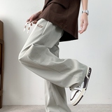 夏季宽松垂感直筒裤子男帅气美式百搭潮牌休闲长裤K2718-P35，男装休闲裤，星座610（原A335）