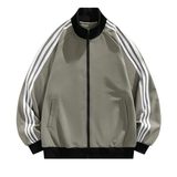 复古美式条纹立领夹克春新款日系百搭oversize外套潮Q5567-P50，男装夹克，星座610（原A335）