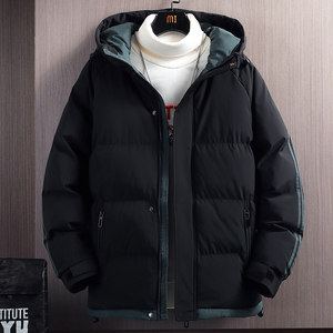 三防面料 品质款羽绒棉服男士冬季外套连帽棉衣加绒加厚M5811-P70图片