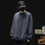 潮牌美式字母刺绣圆领卫衣男复古宽松重磅百搭套头上衣Q5572-P40，男装卫衣，星座610（原A335）