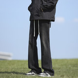 男士微喇牛仔裤秋冬美式高街痞帅直筒修身休闲长裤K1931-P45，男装牛仔裤，星座610（原A335）