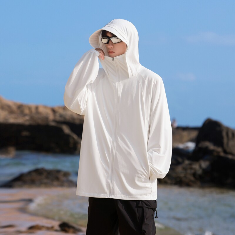 防晒衣男夏季薄款外套轻薄透气防紫外线冰丝钓鱼防晒服FS069-P48,男装防晒衣,星座610（原A335）