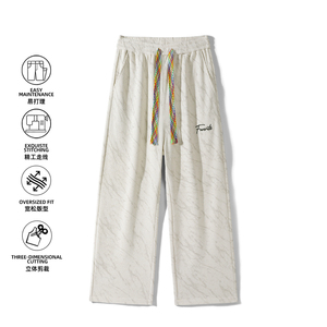 美式复古扎染纹裤子男秋季潮牌卫裤垂感直筒运动休闲裤Z6921-P40,男装休闲裤,星座610（原A335）