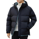 三防面料连帽羽绒棉服男士冬天加绒保暖棉袄休上衣外套M5811-P70，男装棉衣，星座610（原A335）