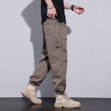 工装裤男士春夏宽松大码男裤潮牌美式纯棉束脚休闲裤K8903-P52，男装休闲裤，星座610（原A335）
