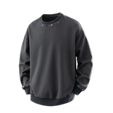 美式重磅圆领卫衣男士秋季2025新款宽松休闲套头上衣Q5572-P40，男装卫衣，星座610（原A335）