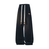 男款2026秋季新款直筒运动裤阔腿裤休闲长裤宽松卫裤Q29155-特P35，男装休闲裤，星座610（原A335）