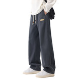 休闲裤男秋季新款宽松直筒裤潮牌透气运动长裤K3501-特P40，女装休闲裤，星座610（原A335）