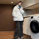 三防面料男女同款冬天潮立领情侣防寒加厚棉服外套袄子M666-P75，男装棉衣，星座610（原A335）