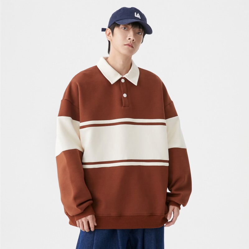 卫衣男士秋季2022年新款潮牌ins翻领品质长袖情侣上衣服WY356,男装卫衣,星座610（原A335）