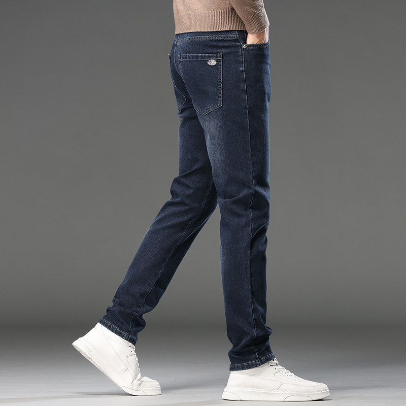 高端牛仔裤男秋季新款修身直筒弹力潮流男裤百搭休闲长裤K879-P52，男装牛仔裤，星座610（原A335）