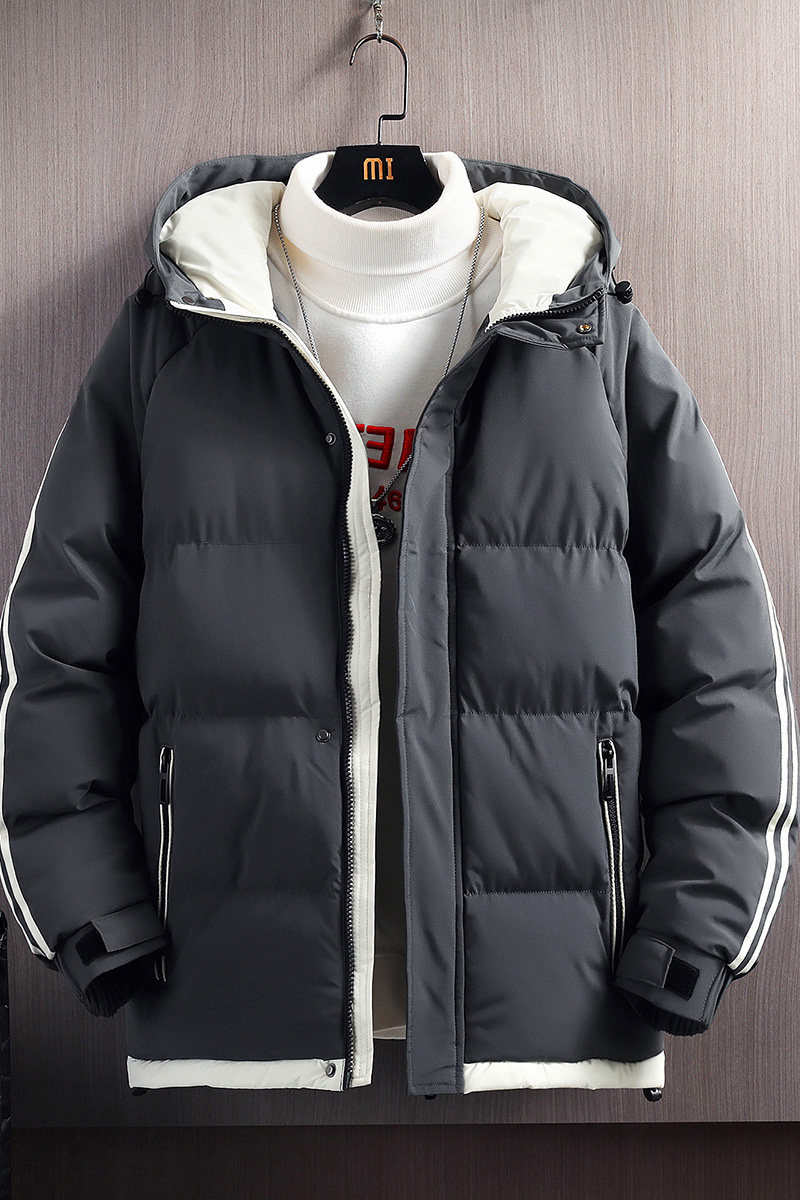 三防面料品质款羽绒棉服男士冬季外套连帽棉衣加绒加厚M5811-P70,男装棉衣,星座610（原A335）