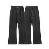 牛仔裤男款秋冬新款美式ins高街宽松直筒裤潮牌微喇裤子K1930-P45，男装牛仔裤，星座610（原A335）