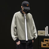 复古美式运动风立领拉链夹克男春宽松休闲百搭条纹外套Q5567-P50，男装夹克，星座610（原A335）