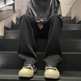 2025年港风秋冬美式ins高街小众百搭休闲百搭微喇牛仔裤K1930-P45，男装牛仔裤，星座610（原A335）